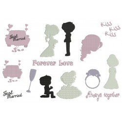 Stickserie - Just Married